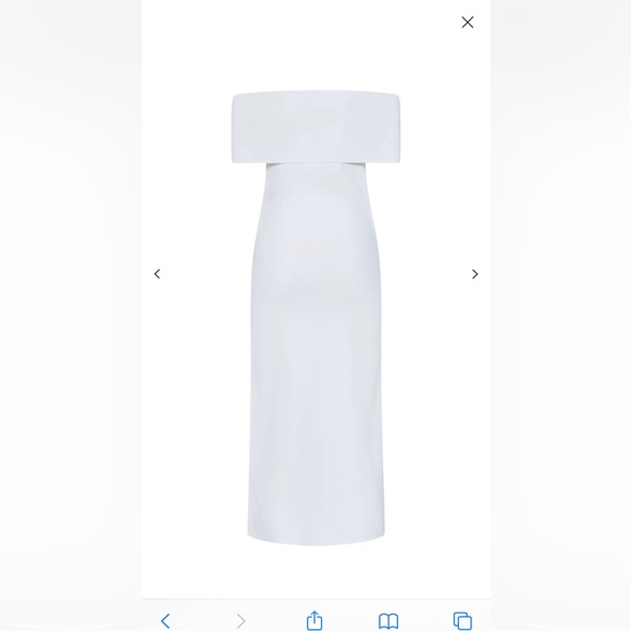 Max Mara off shoulder slim fit dress. NWT white - Picture 3 of 7